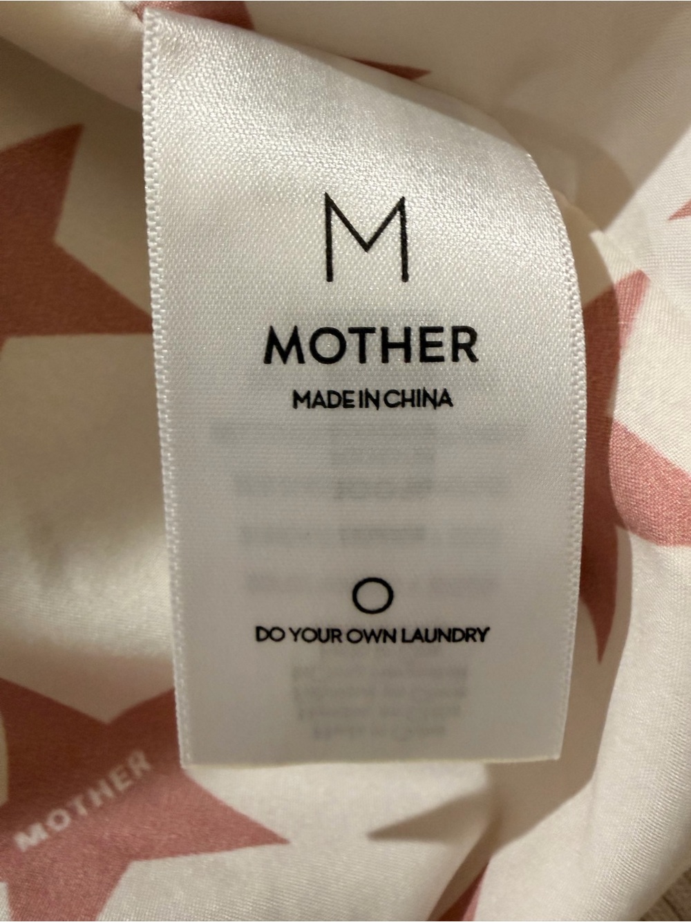 MOTHER Cream Sherpa Bomber Jacket with Pink-Striped Trim - Picture 6 of 7
